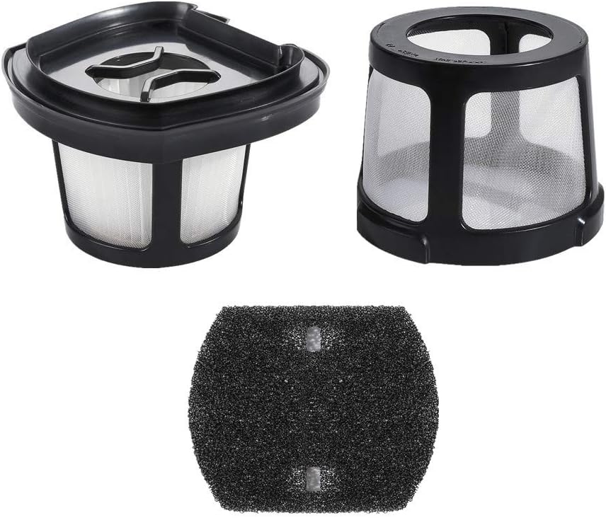 Vacuum Filter Set Compatible with Bissell Pet Hair Eraser Hand Vacuum. Compare to Part # 1614212, 1614203 & 1614204 (3 Pieces)