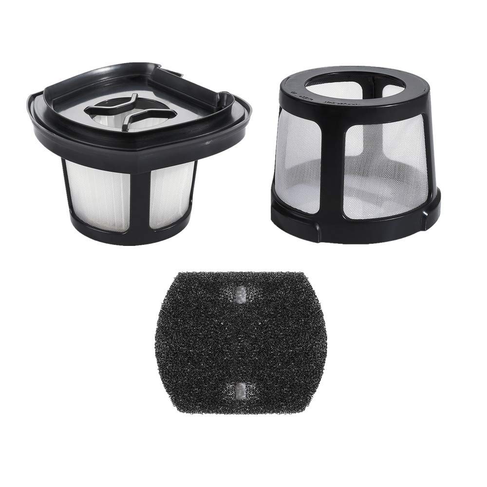 Vacuum Filter Set Compatible with Bissell Pet Hair Eraser Hand Vacuum. Compare to Part # 1614212, 1614203 & 1614204 (3 Pieces)