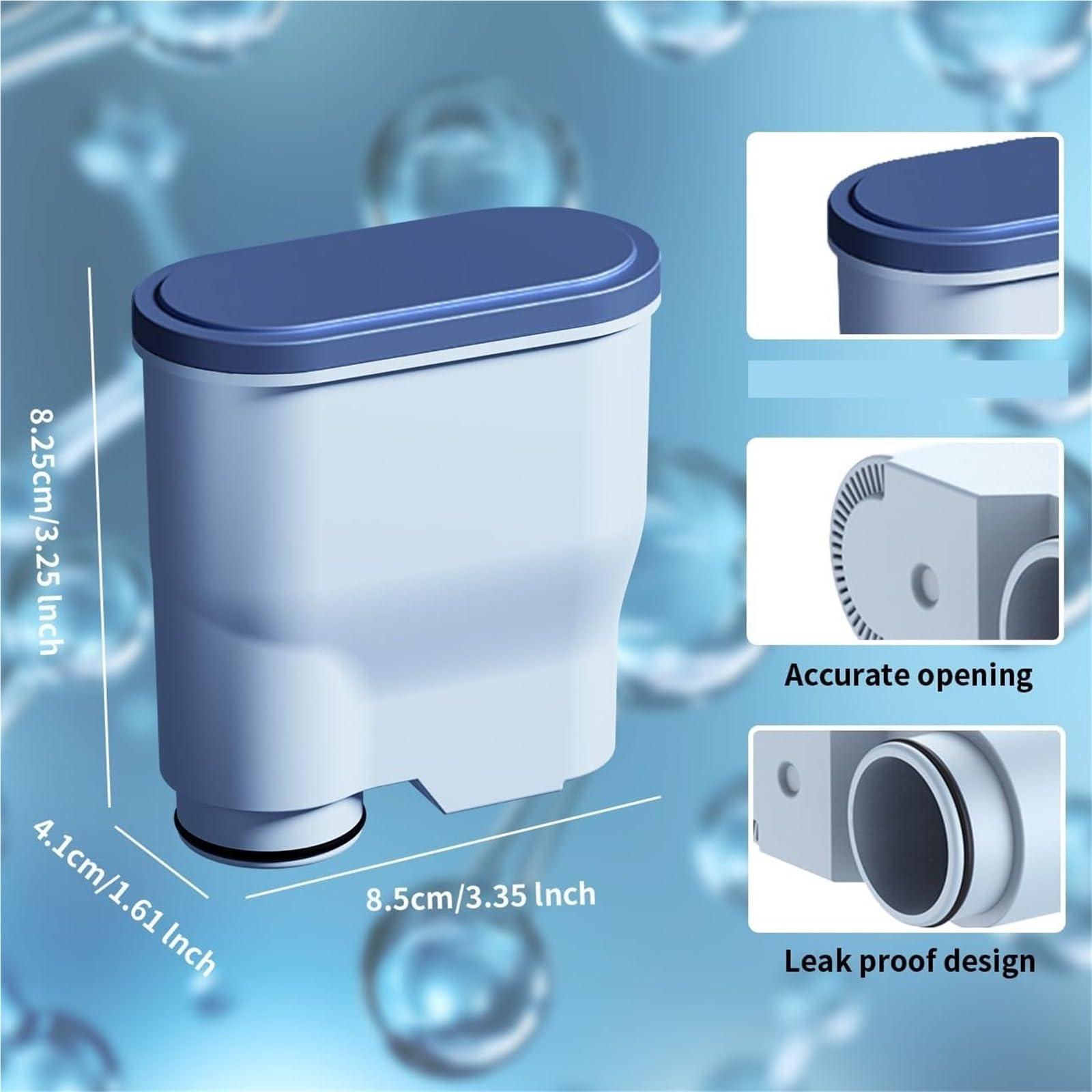 Filtro Dell'acqua Di Ricambio, Compatibile Con Philips, Accessorio For Macchina Da Caffè Automatica Saeco AquaClean CA6903(4pcs)