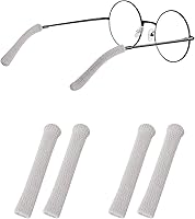 Vista 10 de Cojines para las orejas para lentes con tela de algodón, puntas de retenedor de gafas de punto suave, almohadillas elásticas antideslizantes