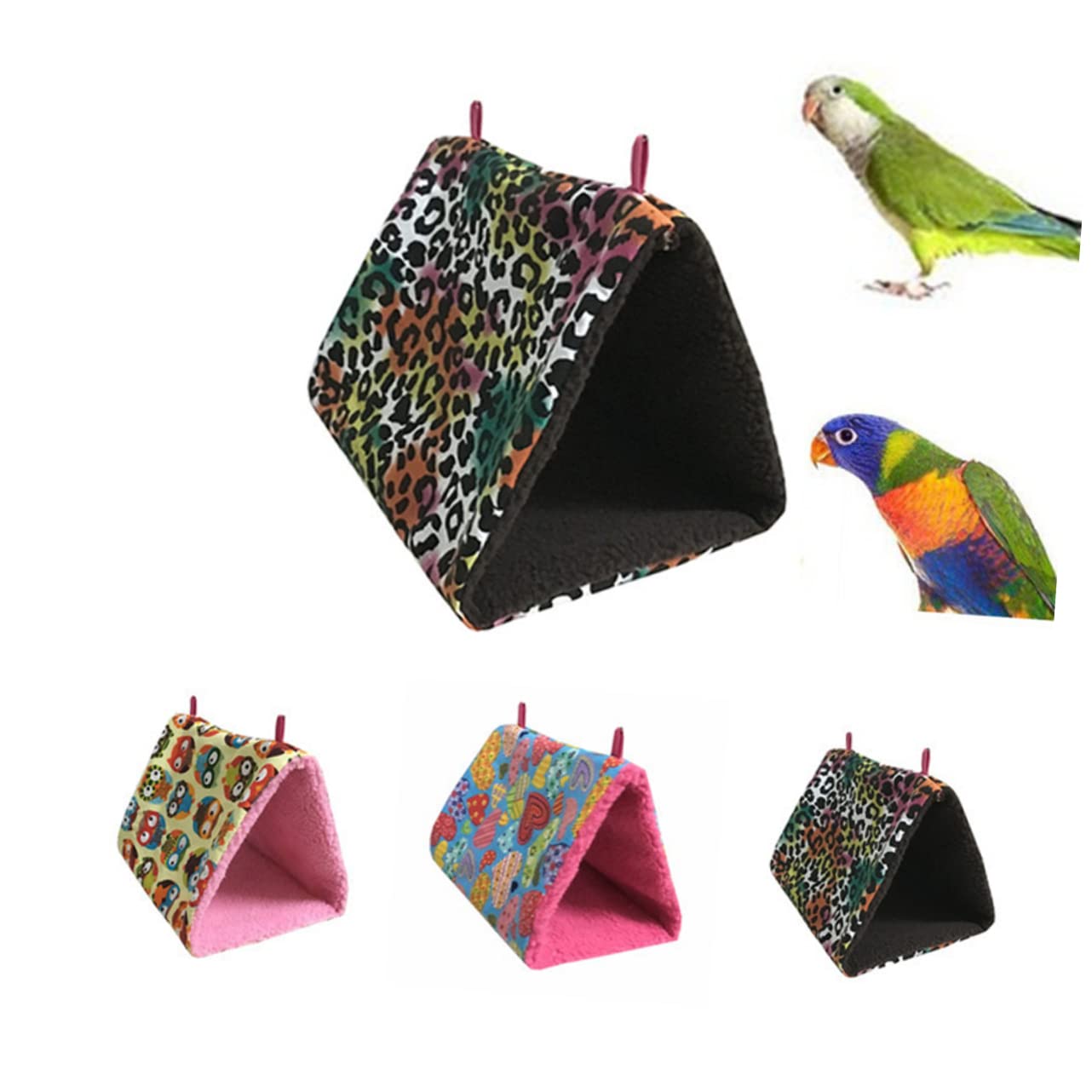 BESPORTBLE 2 Piezas Cama para Dormir para Mascotas pájaro cálido Invierno Nido Loros Cama pájaro Hamaca para Mascotas pájaro Hamaca Colgando cómodo Hamaca pájaro Nido Pájaro