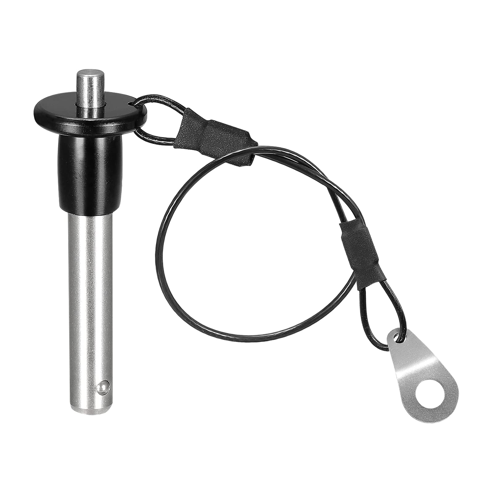 uxcell Ball Lock Pins, 304 Stainless Steel Grip Push-Button Locking Quick Release Pin with 24cm Wire (8mm-31mm