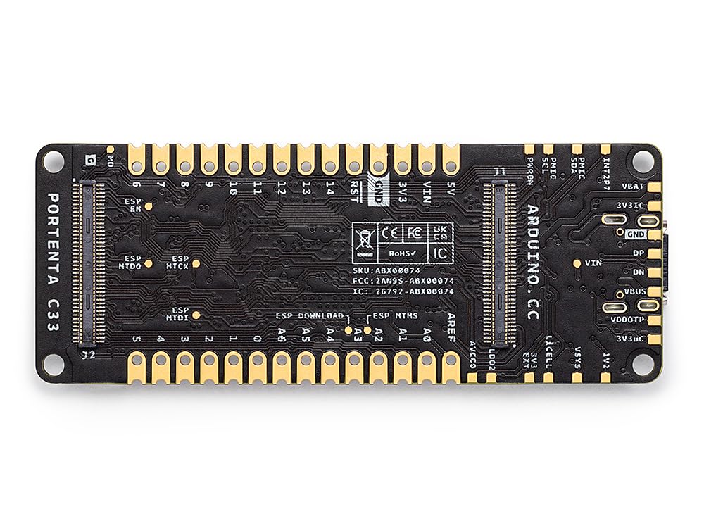 Arduino Portenta C33 [ABX00074] - Modulo IoT ad alte prestazioni ed economico con Arm Cortex-M33, Wi-Fi e Bluetooth, sicurezza di livello industriale e supporto MicroPython