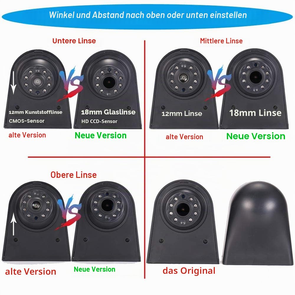 1280 * 720 AHD CVBS Brake Bremsleuchte Auto Kamera Third roof Bremslicht Rückfahrkamera Replacement for Mercedes Benz Vito W447 111 114 116 CDI Flügeltüren Cargo Van Kasten Tourer Bus 2014/10-2024/12