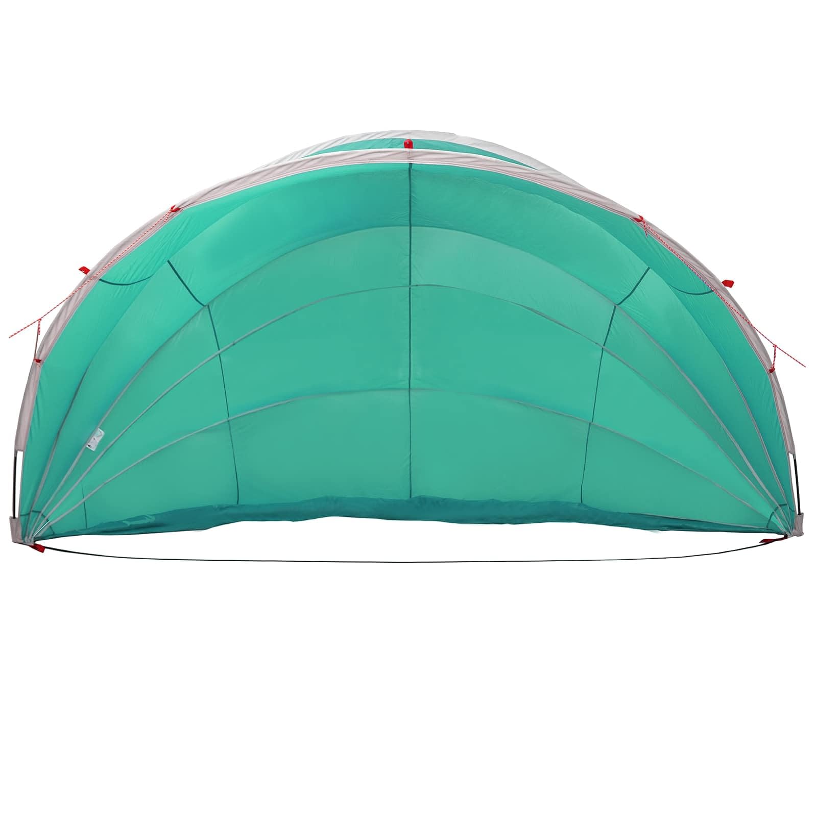Pool-Dom 592 x 590 x 275 cm, verde mare, poliestere 185T con rivestimento in PU, pieghevole con aste flessibili in fibra di vetro, copertura piscina per giardino, terrazza, estate