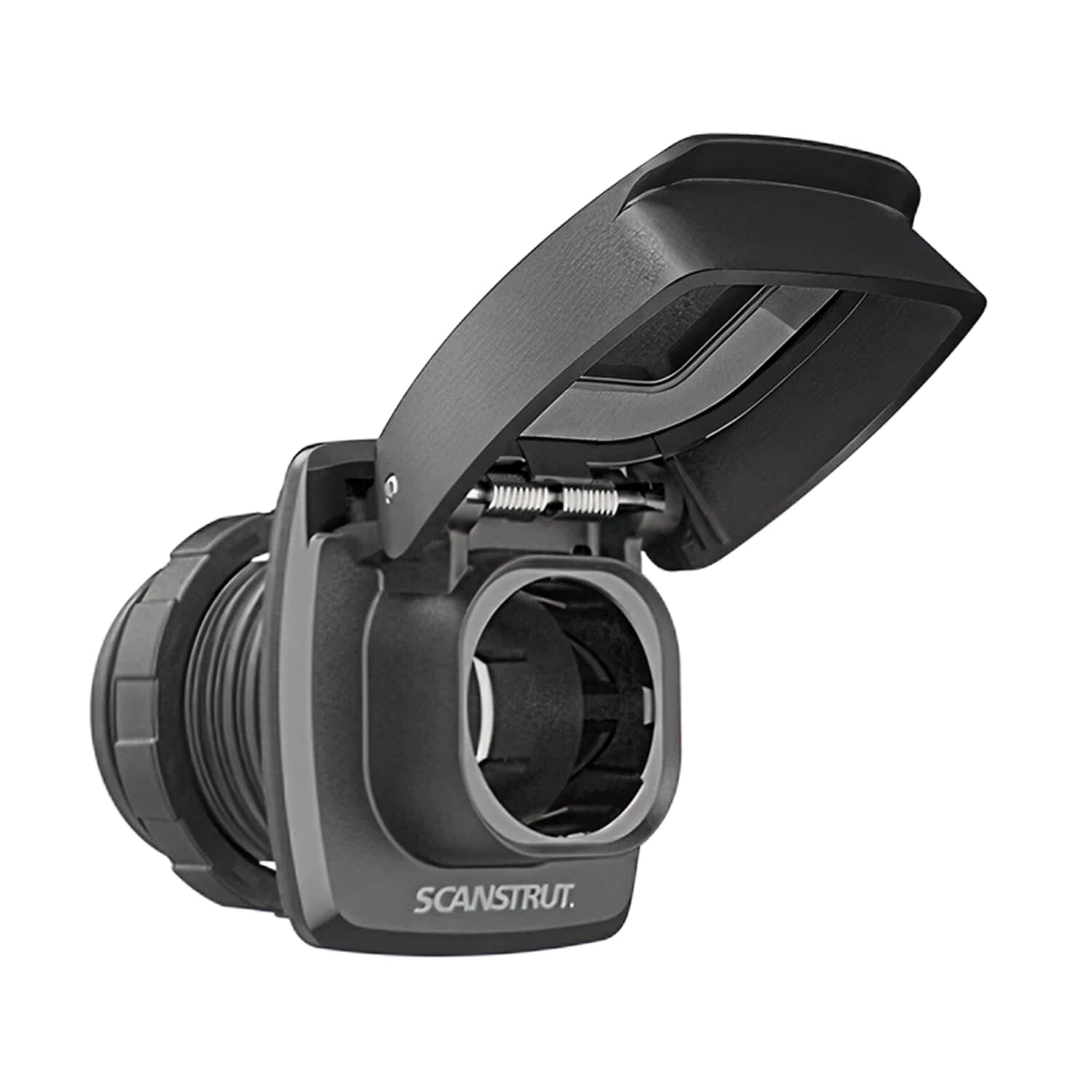 Scanstrut Flip Pro 12V Netzstecker – IPX4 wasserdicht bei geschlossenem Deckel, Frontblende, 12/24 V System