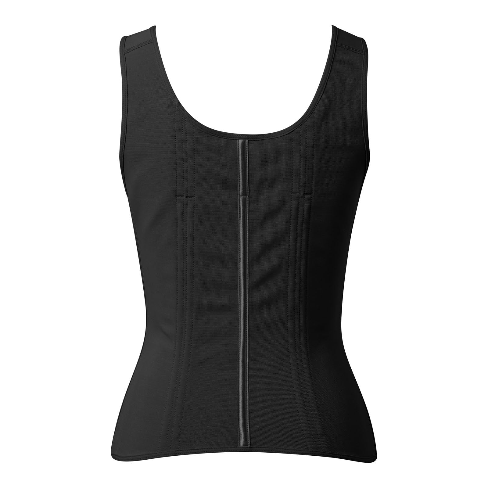 generisch Chaleco moldeador de color beige con tirantes y cremallera frontal, moldeador de cintura larga con superficie lisa para uso diario y ropa