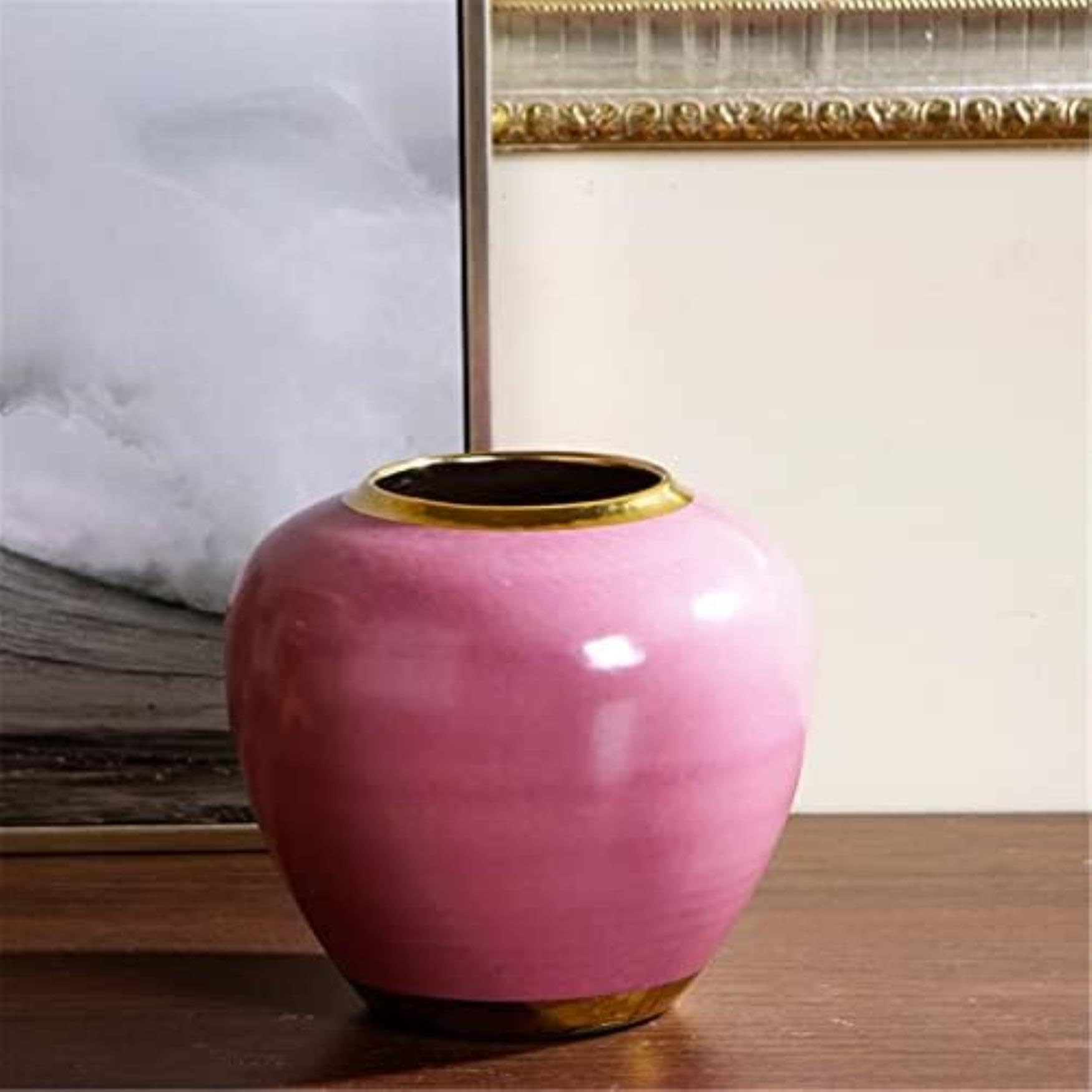Pots en céramique rose pot à thé et vases pour fleurs en porcelaine