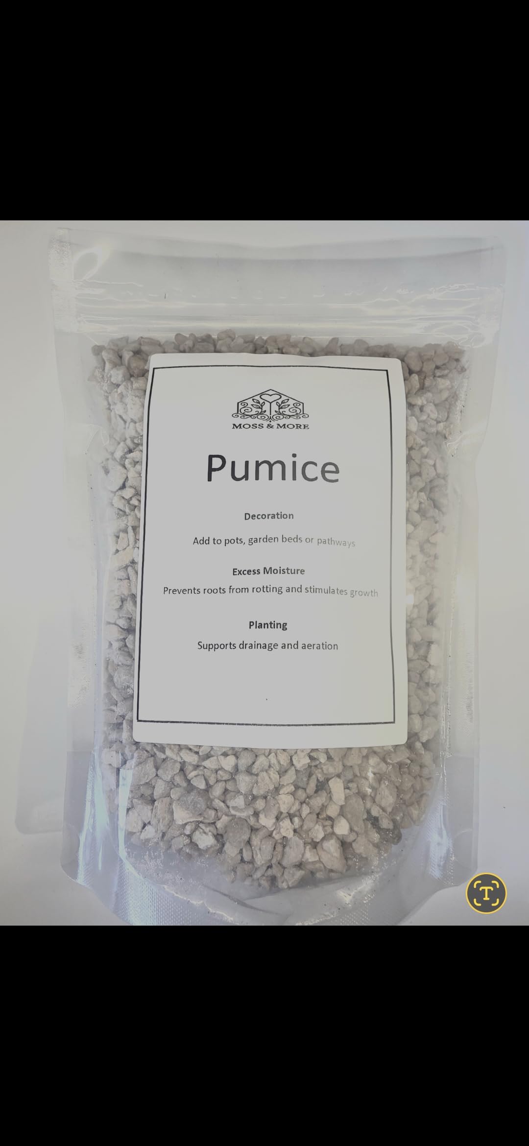 Volcanic Pumice for Plants – Natural Plant Pot Topper to Stop Fungus Gnats, Improve Drainage & Decorate Soil – Ideal for Cacti, Succulents, Bonsai & Houseplants (1L)