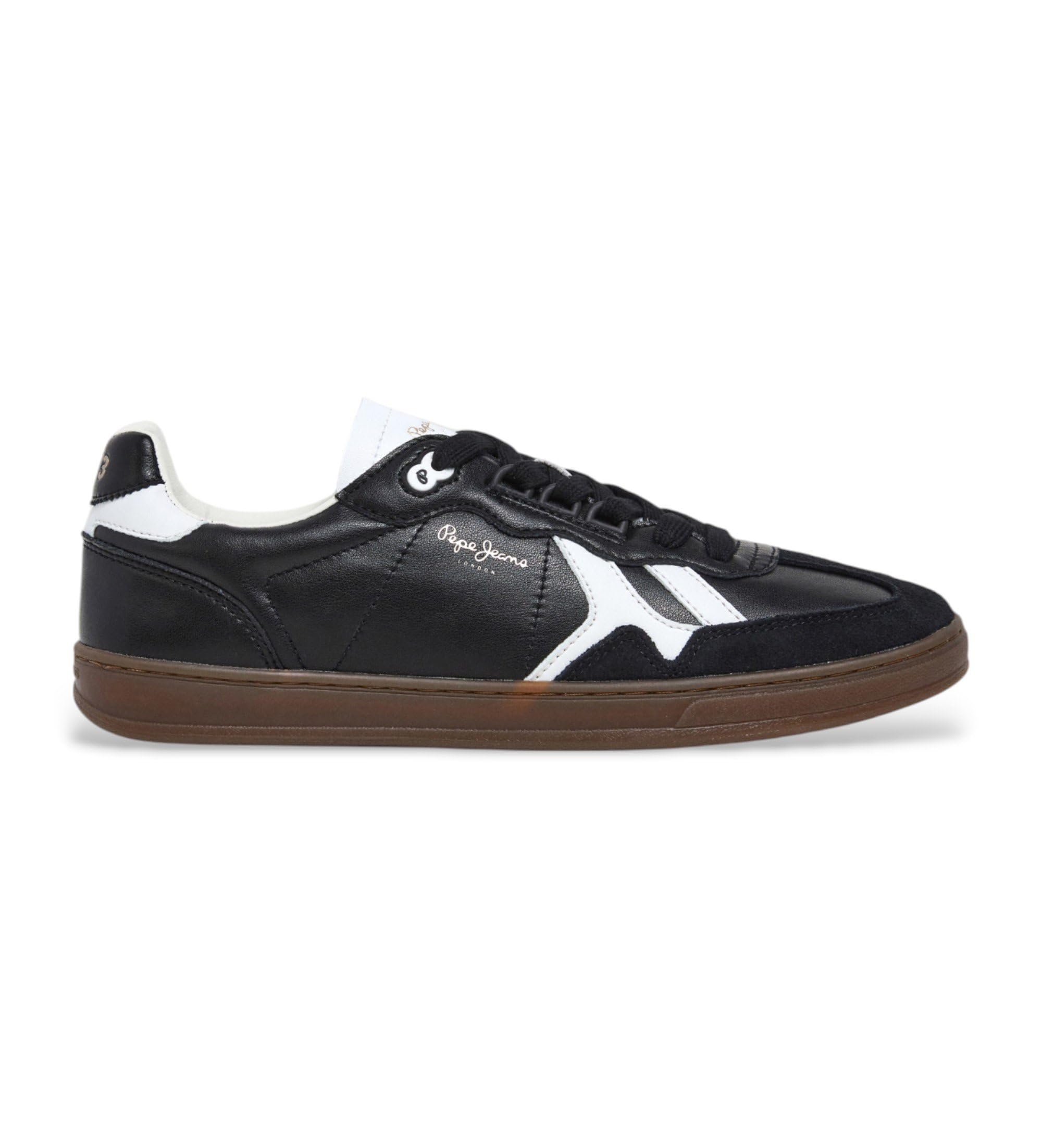 Pepe Jeans Men's Ball Class M Sneak, Black, 12 UK