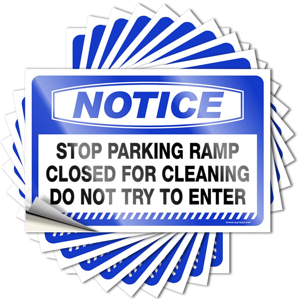 Camper Decorations for Inside, Quote Funny Tumbler Quote Stickers, Motivational No Residue Decals for Luggage | Silicone Party Favor Custom Notice Stop Parking Ramp Closed for(12X18CM)