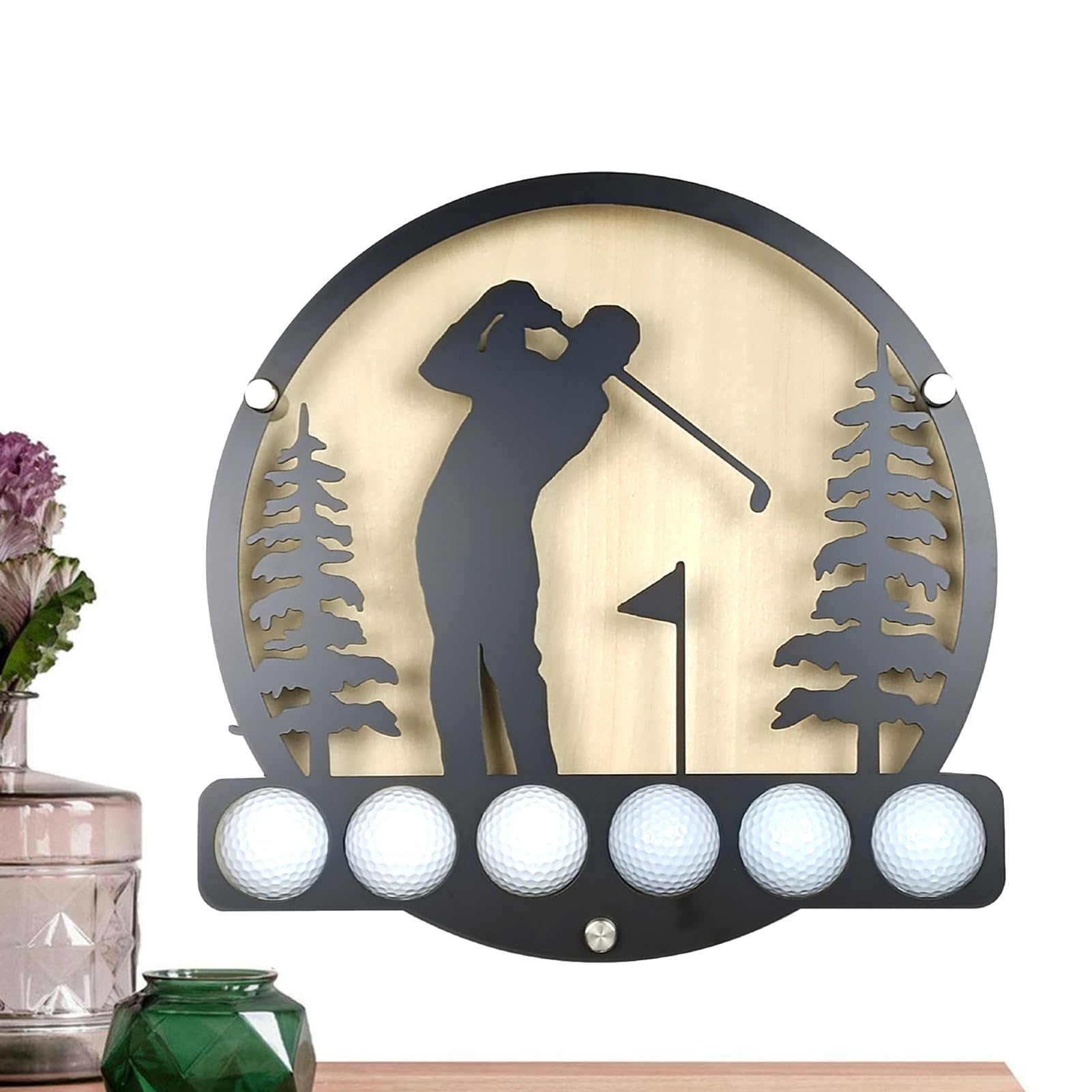 ゴルフボール　ディスプレイ　ケース　収納　ラック Amazon | Memorywuu ゴルフボールディスプレイケース 壁マウント