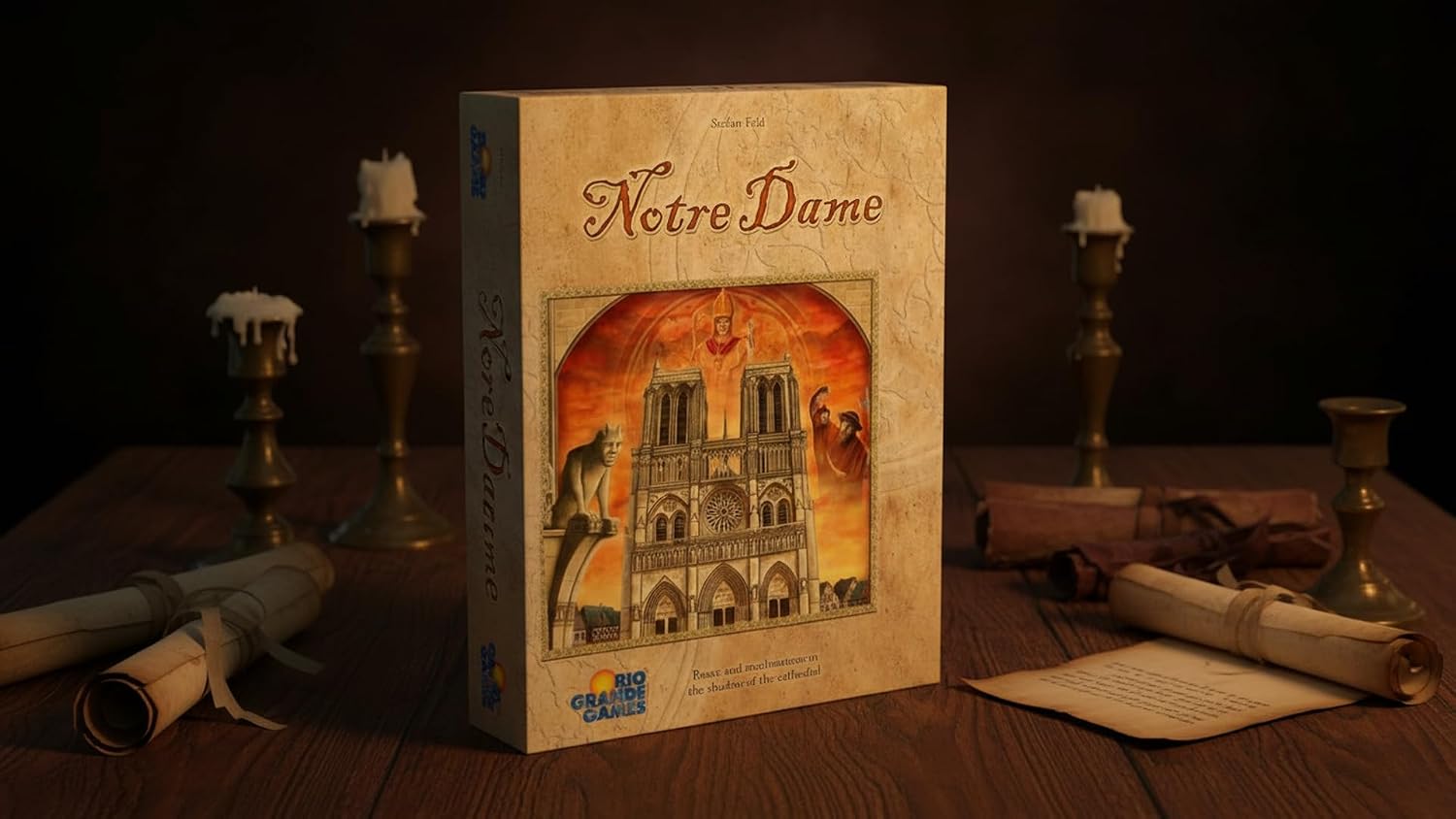Rio Grande Games Notre Dame Strategy Board Game for 2-5 Players, Historical Theme