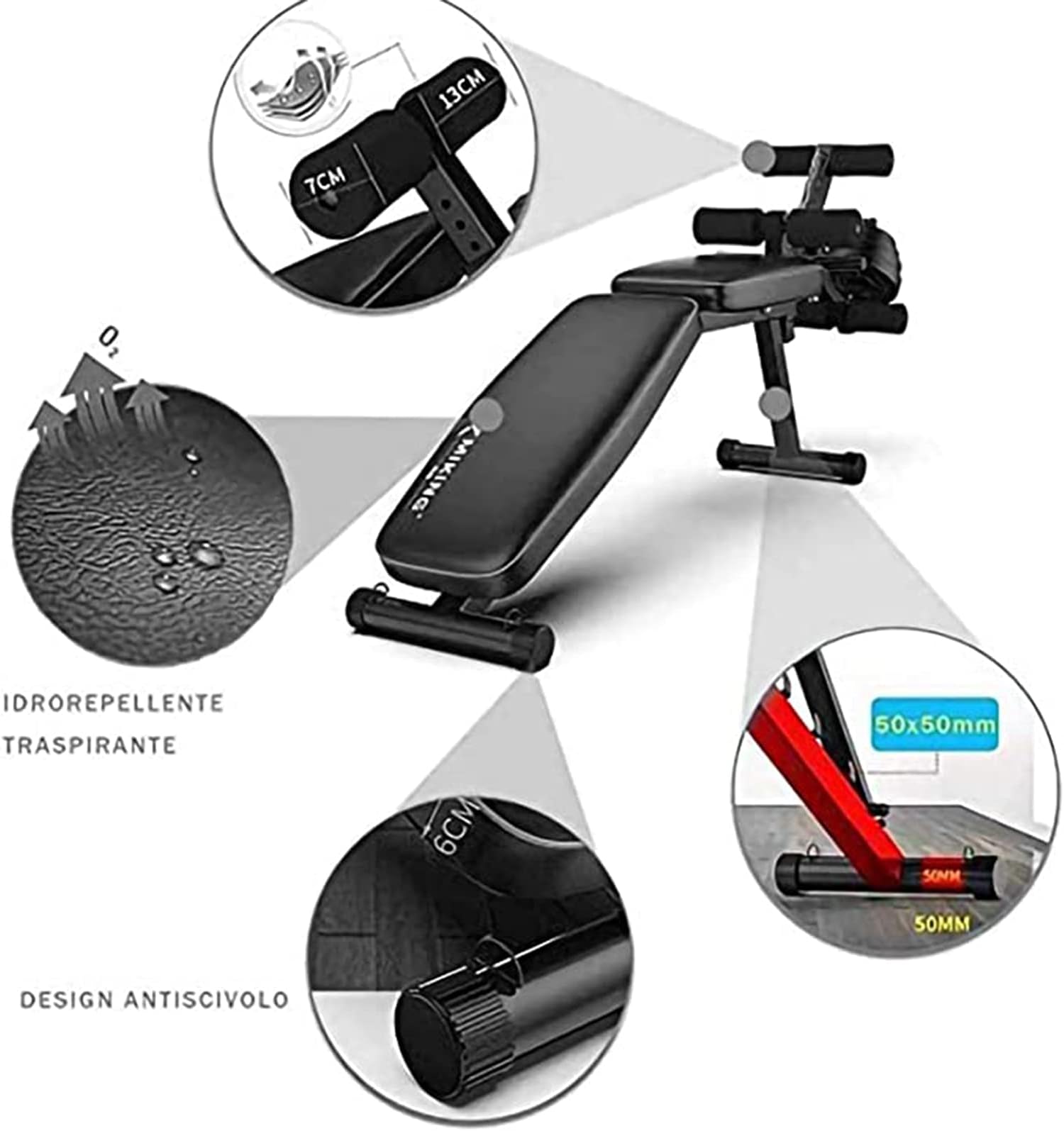 Workout Bench Olympic Workout Bench Press,Adjustable Weight Bench,Body Solid Leg Extension Leg Curl Machine,For Full Body Workout,Max Load 200Kg