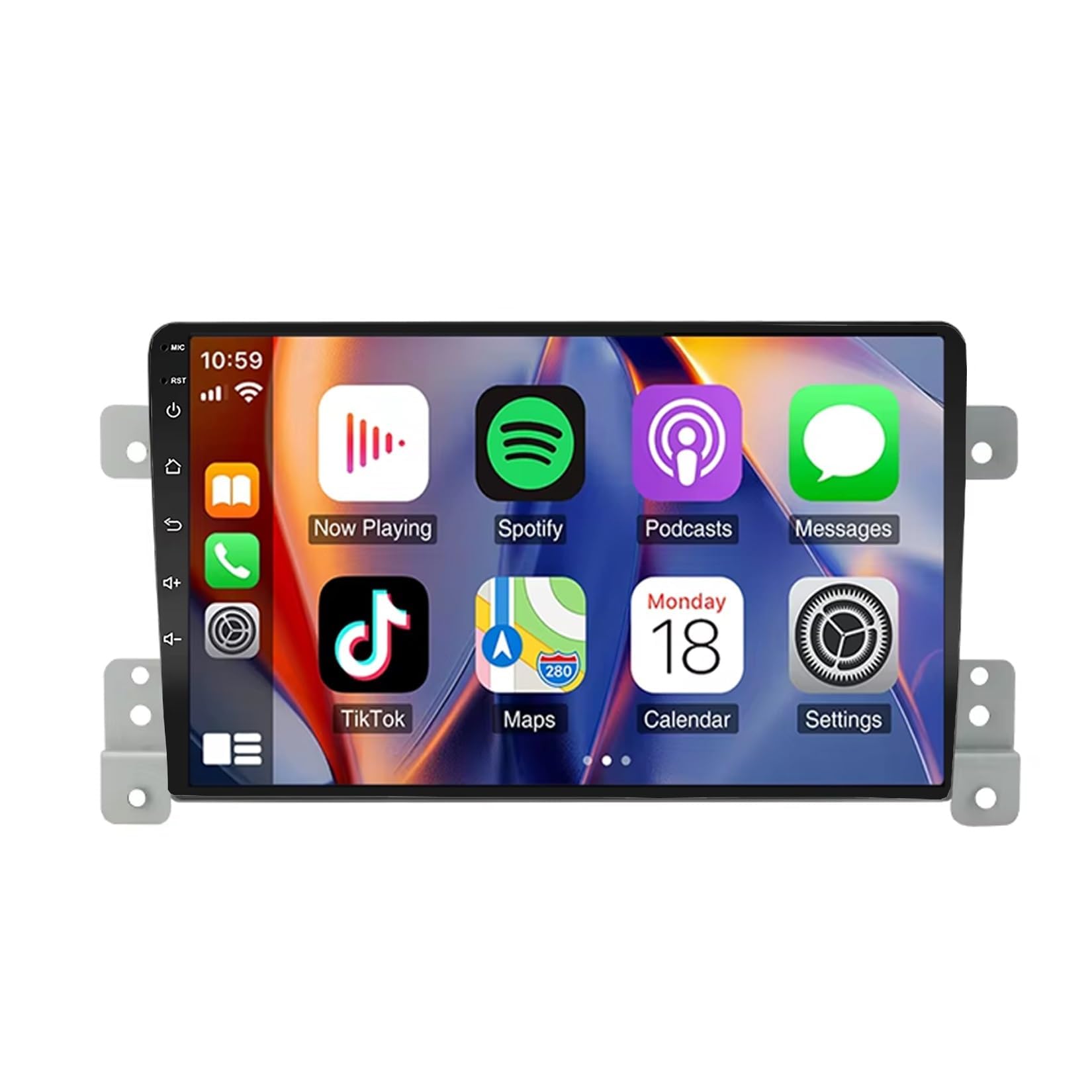 BCBSYCJP Car Radio with Wireless CarPlay Android Auto for Suzuki Grand Vitara 3 2005-2015 9 Inch Stereo Mirror Link Bluetooth with Android Auto Carplay Wireless WIFI FM GPS,8 Core 6G+128G