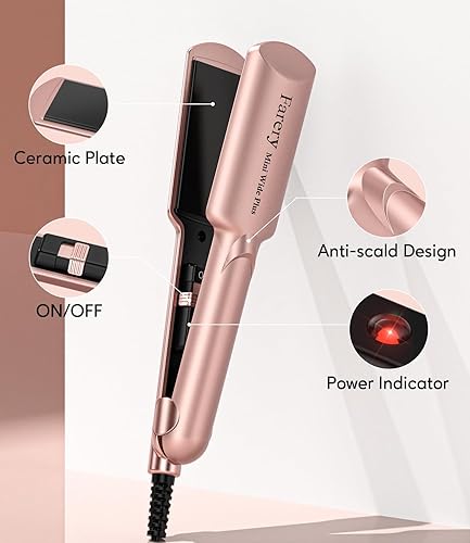 Miniatura 6 de Mini plancha de pelo de cerámica, plancha plana de 1.5 pulgadas de ancho para alisar rápidamente, plancha plana pequeña para viajes, plancha