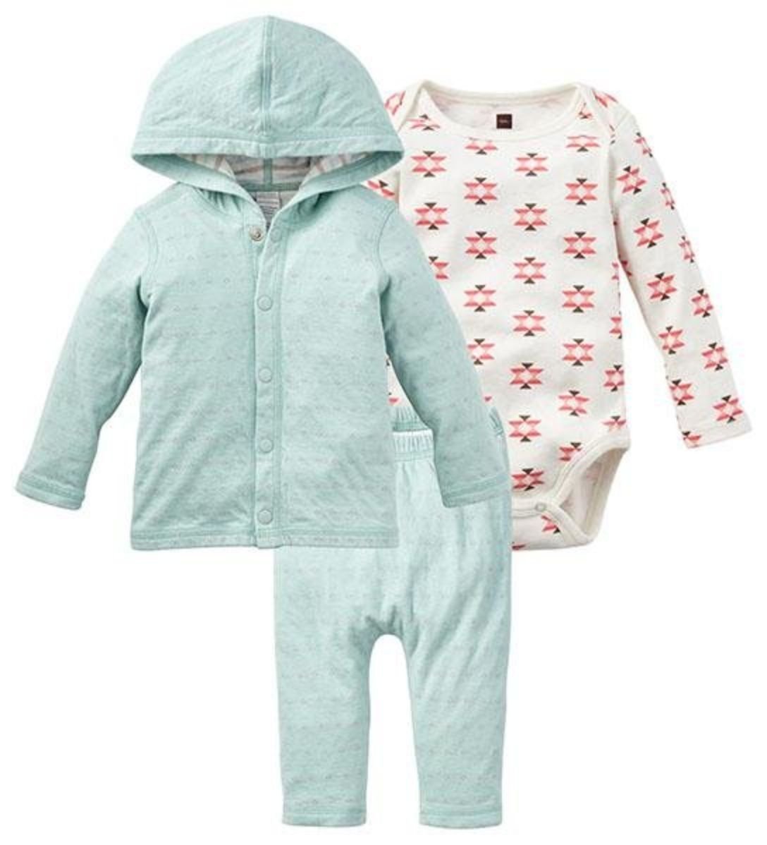 Tea Collection Baby Girls' Pink Glacier Set-Multicolor
