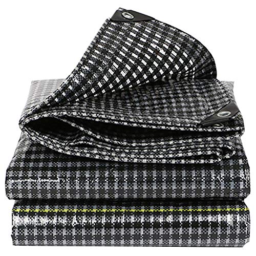 Bâche étanche noire premium renforcée avec œillets haute résistance - 2