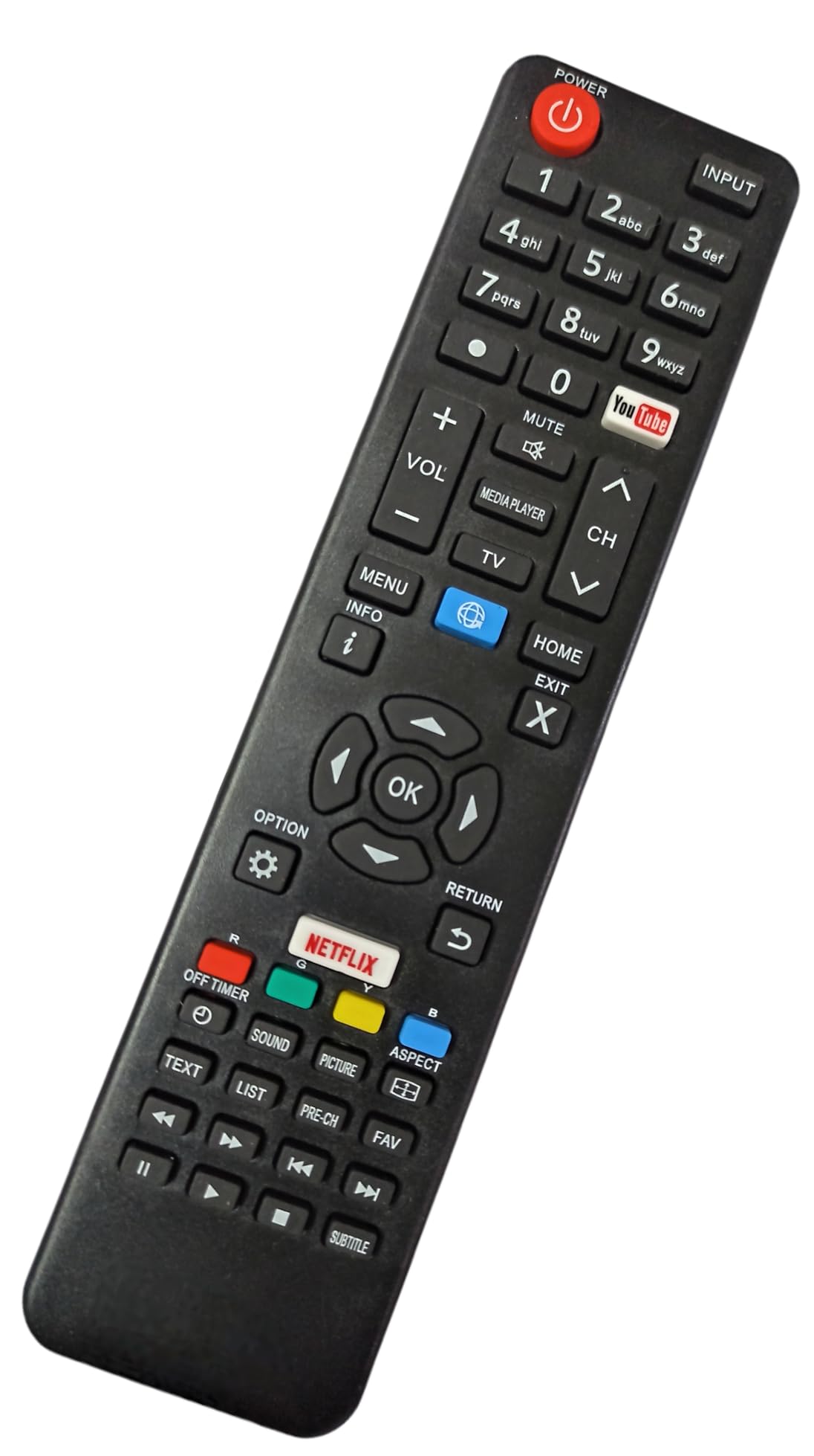 Ehop Compatible Remote Control for Sanyo Smart LED LCD TV with YouTube and netflixbuttons (Please Match with Your Old Remote Before Placing Order) (B0BBMXRD7M) Amazon Price History, Amazon Price Tracker