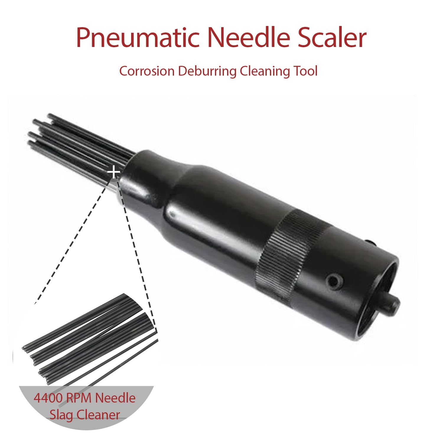 Outil D'ébavurage à Aiguilles 4400 Tr/min - Nettoyage Scories Soudure Et Rouille - 12 Aiguilles Acier - Pour Soudeurs Et Bricoleurs