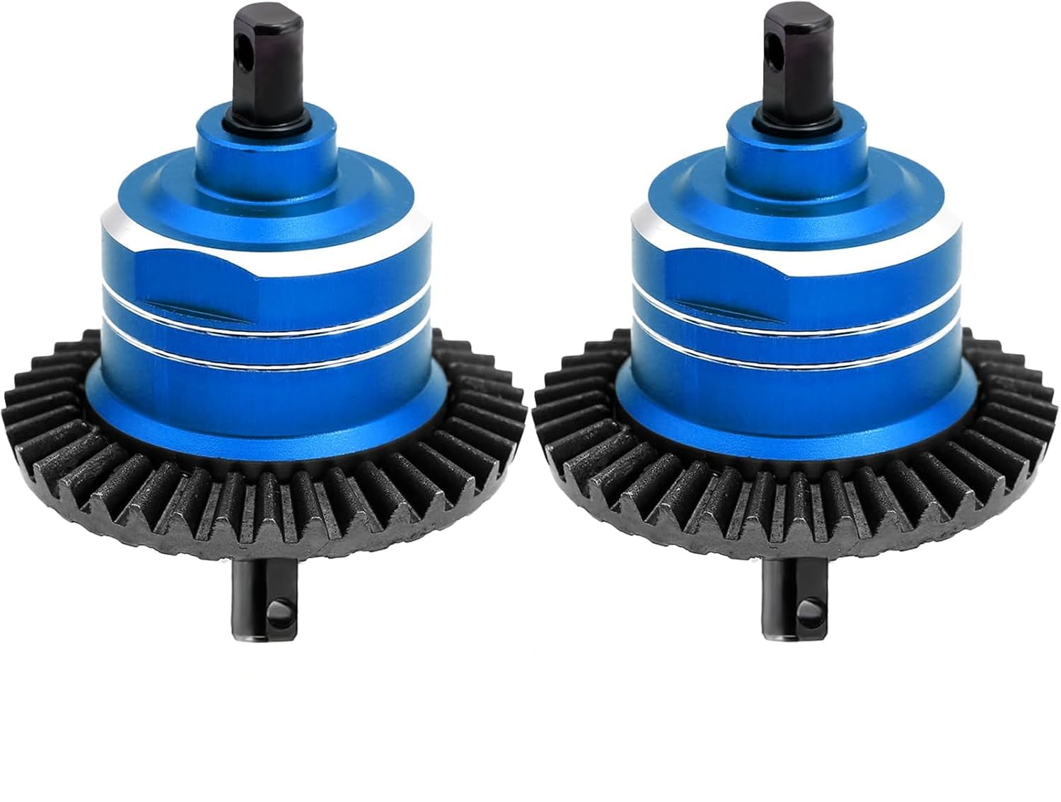 1/10 Front Rear Differential Upgrades Diff for 1/10 Traxxas Slash Rustler Stampede Hoss 4x4 VXL Ford 150?2PCS #45 Steel Differential, Replaced #5381#6882#5379(Blue)