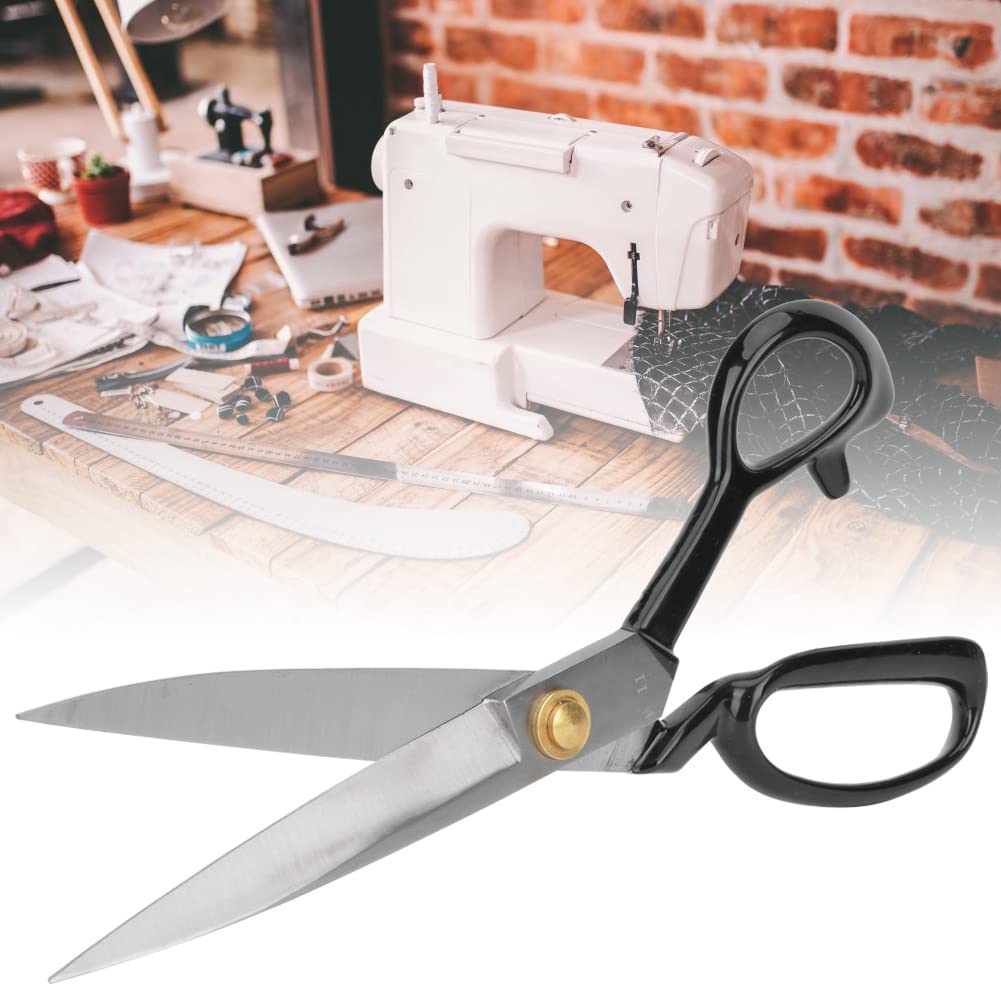 Tijeras de Sastre Profesionales, Tijeras de Acero Ajustables de 11 Pulgadas para Coser y Cortar Telas (11 pulgadas)