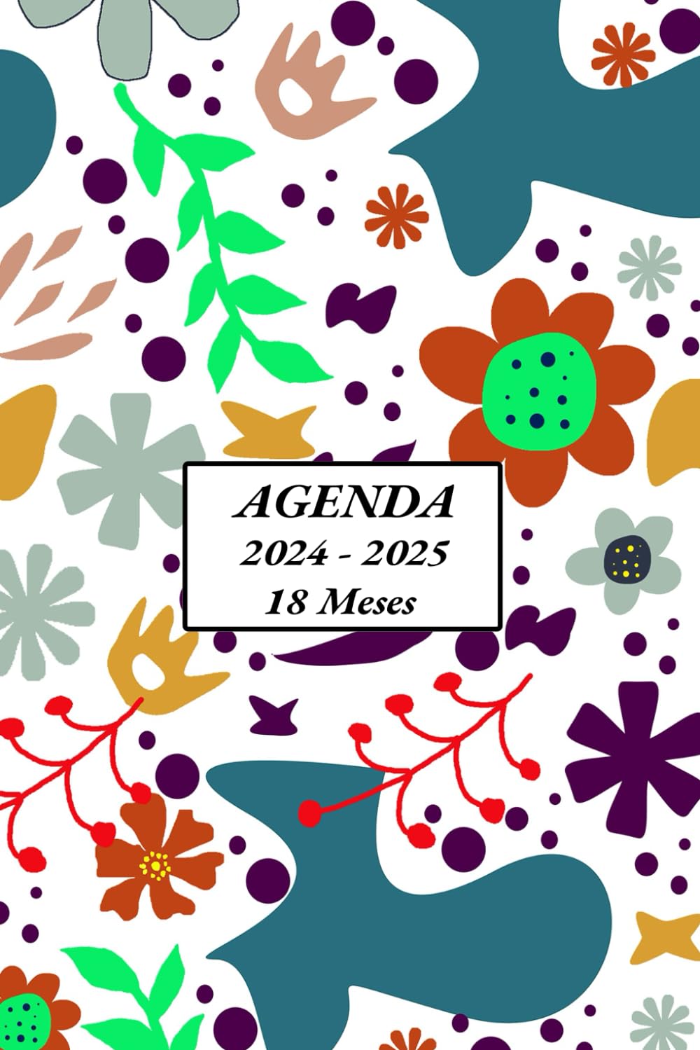 Agenda 18 meses dia por pagina: de julio a diciembre | 1 Página = 1 Día | Horario de 07:00 a 21:00 | Formato A5 | español