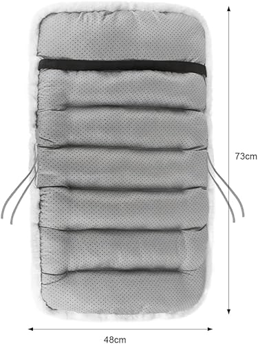 Miniatura 6 de XGOPTS Cojín de felpa suave de una sola pieza para silla, cojín de respaldo con lazos de fijación, almohadillas gruesas para silla de escritorio,