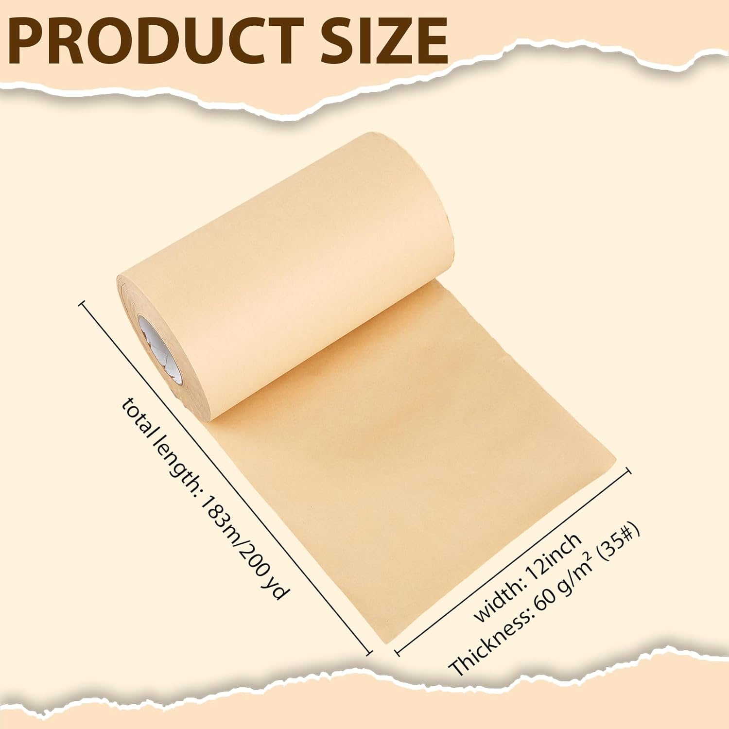 Anti Rust Vci Paper Roll 12" x 200 Yds 35# Gauge Protection for Ferrous Metal Parts Anti Corrosion Multi-Purpose for Automotive, Tools, Electronics, Knives Collectibles | No Oily Residue
