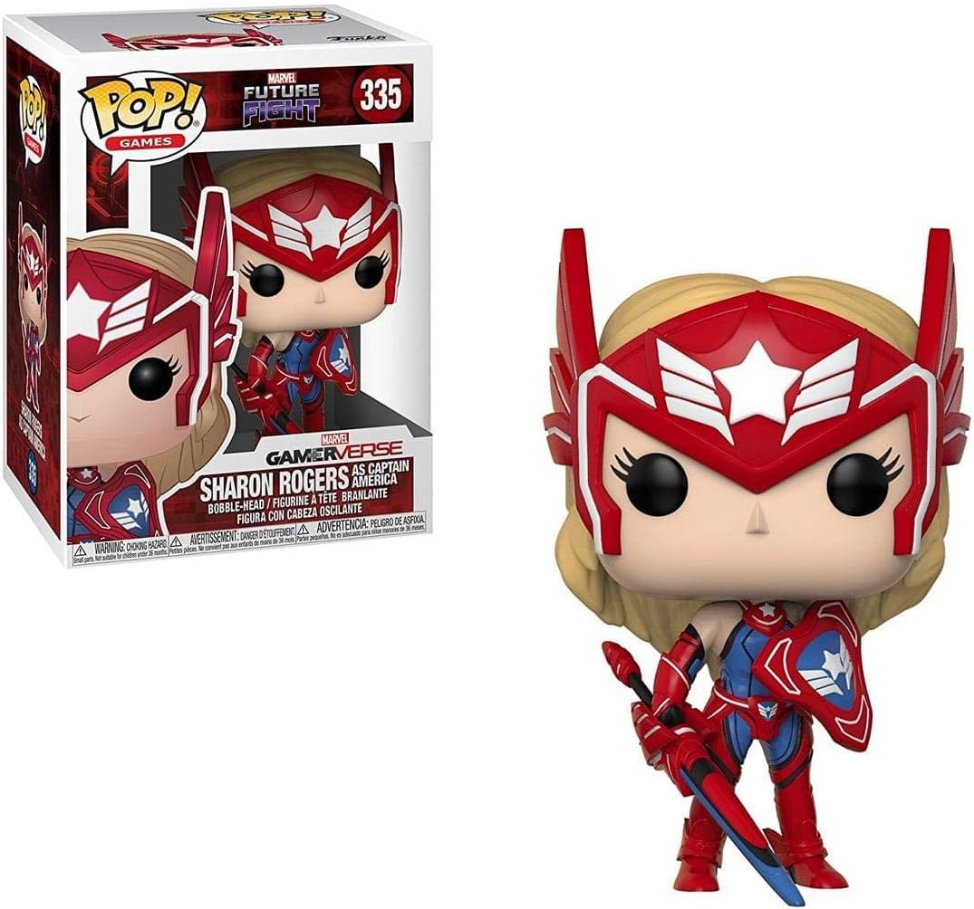 Funko POP! Games: Marvel Future Fight Sharon Rogers Collectible Figure, Multicolor