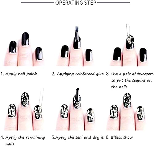 Miniatura 8 de Accesorios holográficos de lentejuelas para uñas, coloridos copos de purpurina 3D, suministros de uñas, diseños de copos de acrílico, uñas postizas,