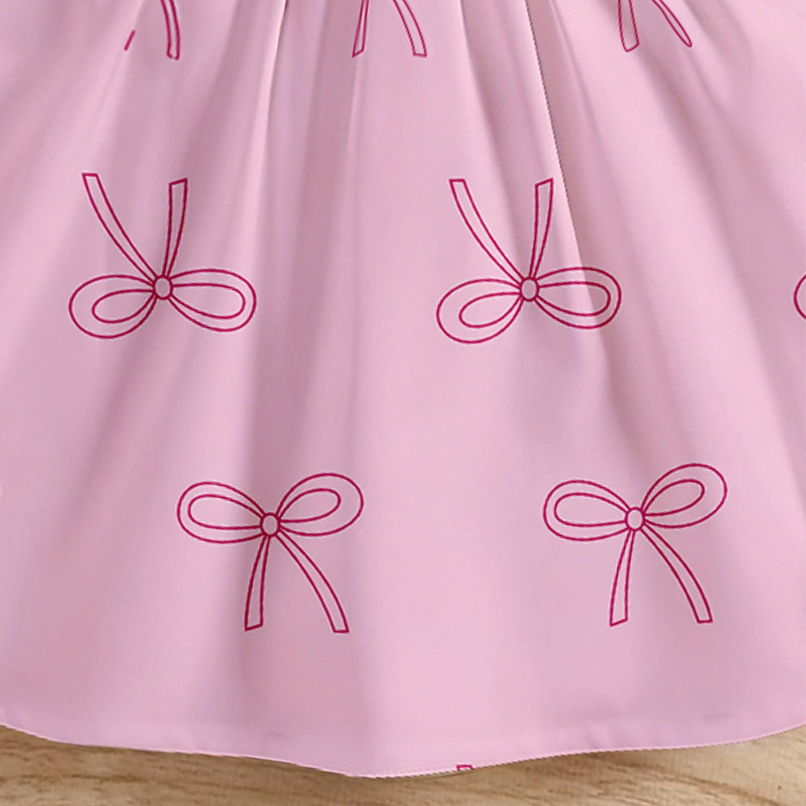 Bebé Niña Elegante Vestido Manga Corta Infantil Flor Imprimir Sombrero a Juego Conjunto Vestidos de Playa Verano 3 Meses-3 Años — view 6