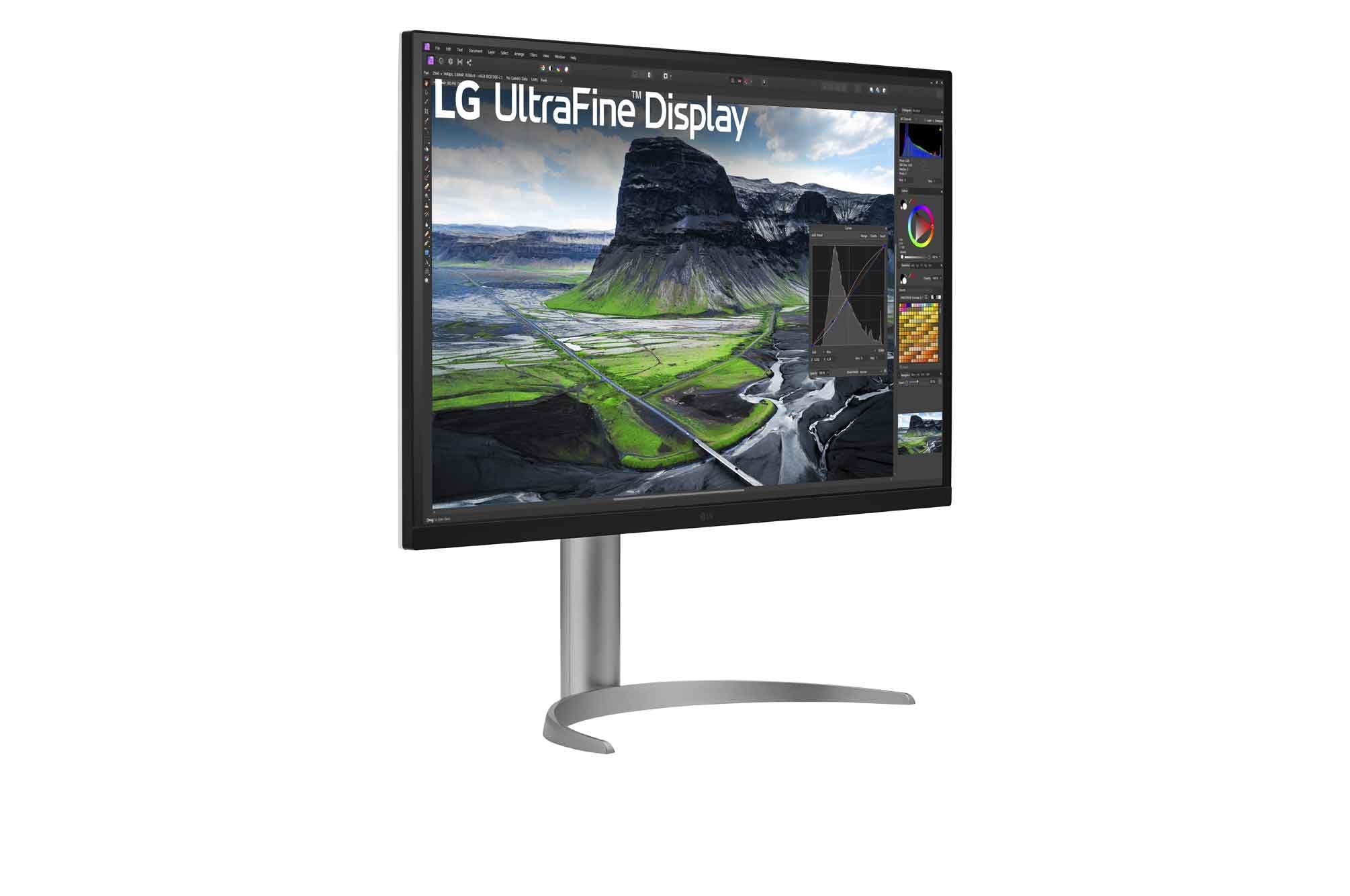 LG Ultrafine™ 32UQ850V-W.AEU Ecran PC 4K 32" - Dalle IPS résolution UHD (3840 x 2160), 5ms GtG 60Hz, Display HDRTM 400, DCI-P3 98%, AMD FreeSync, inclinable, réglable en Hauteur, Mode Portrait