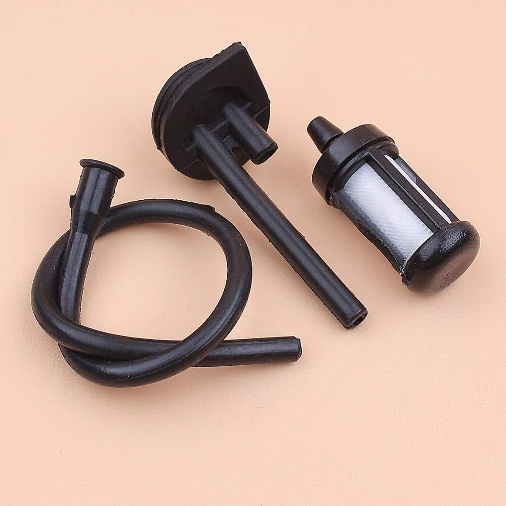 Luxuypon Chinese 2500 Chainsaw Petrol Fuel Hose Pipe Filter Kit Compatible with 25cc 2500 Chain Saw Zenoah Komatsu G2500 Small Saw Replacements