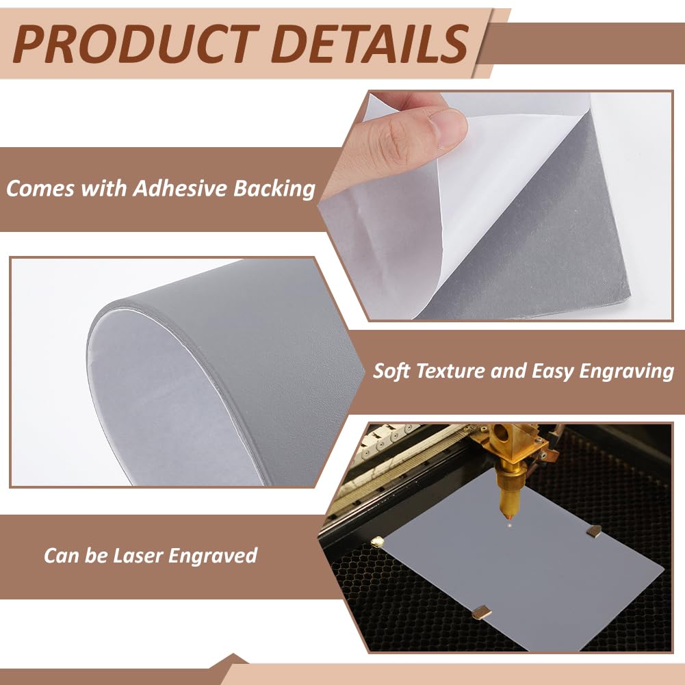 BENECREAT 40 bloc de Tampons en Bois 5 taille de Supports de Tampon en Caoutchouc Vierges avec Feuille de Tampon en Caoutchouc Accessoires de Joint en Caoutchouc pour Gravure Laser L'Artisanat DIY