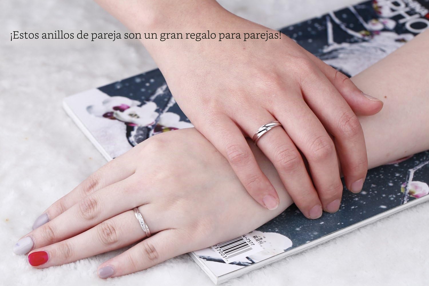 Endless Love sassu fine plata Circonita cúbica pareja anillo zircon anillo de pareja anillo de propuesta anillo de compromiso de boda pareja regalo de cumpleaños