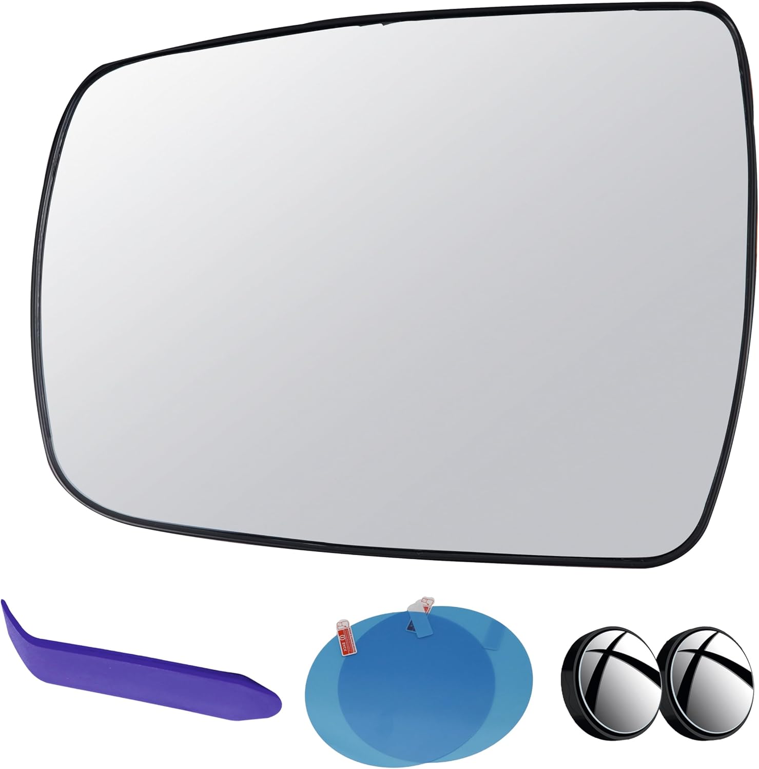 EAP Driver Side Mirror Glass Compatible with Kia Sorento 2011-2015 (For Mirrors With Power Fold Only), Heated, 876111U200