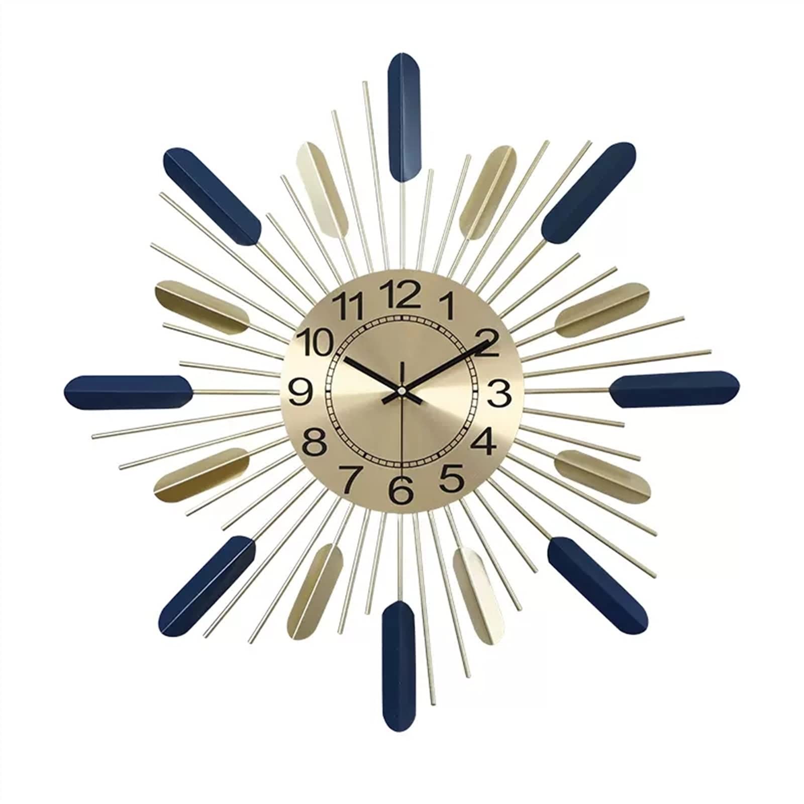 Horloge murale géante en métal moderne pour le salon