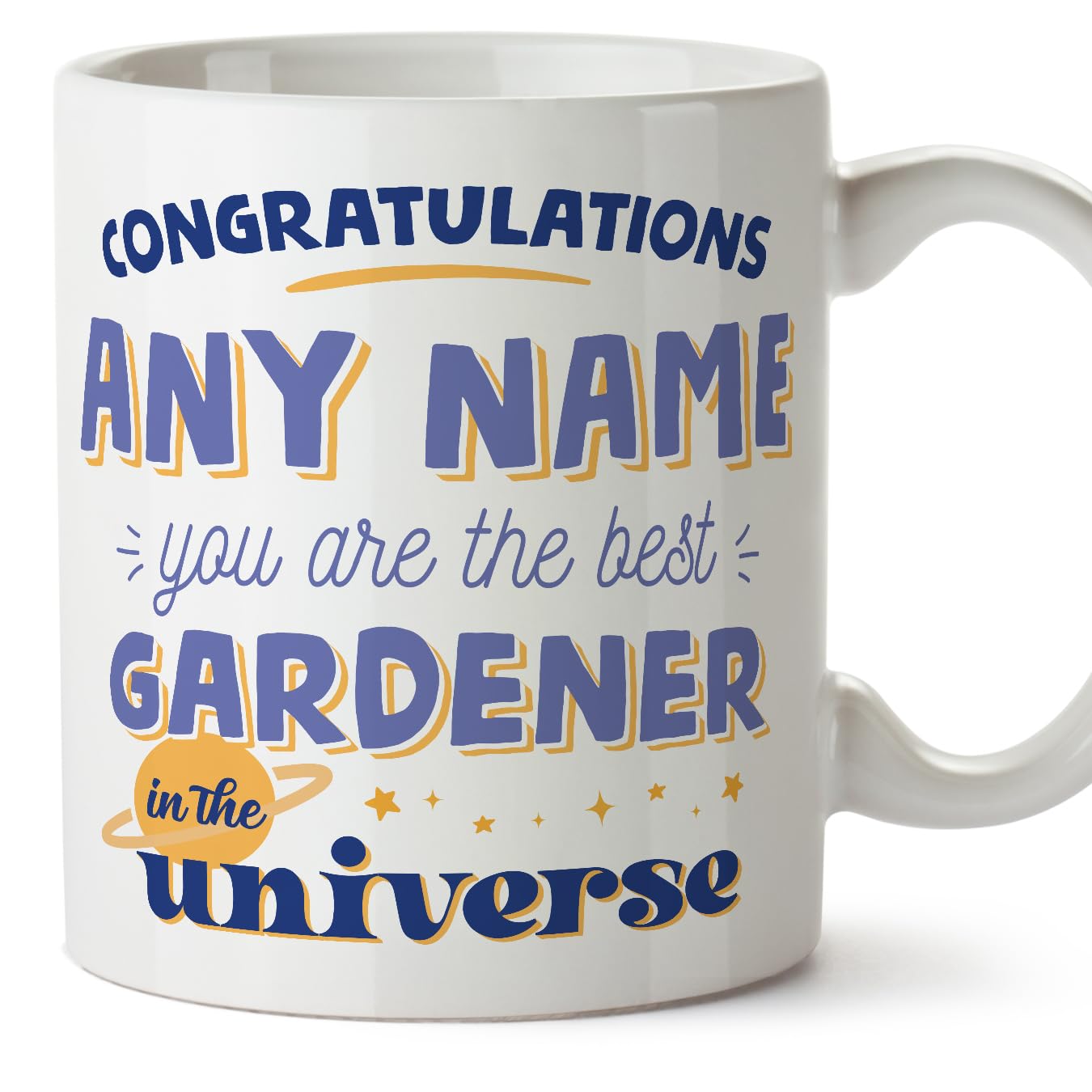 MUGFFINS Gardener Mug - in English - Best in The Universe - Funny Gift for Colleagues - Ceramic 11oz Mug — image 1
