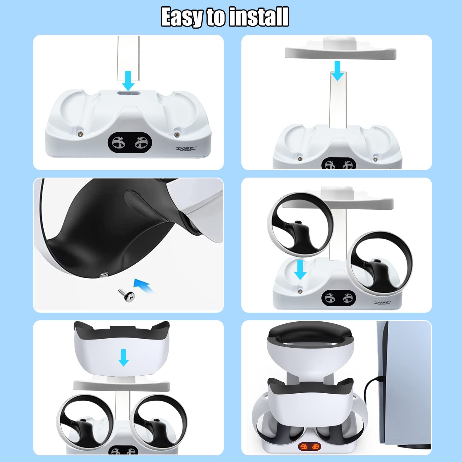 Amazon.co.jp: PSVR2 充電ステーション 充電ドック コントローラー用 