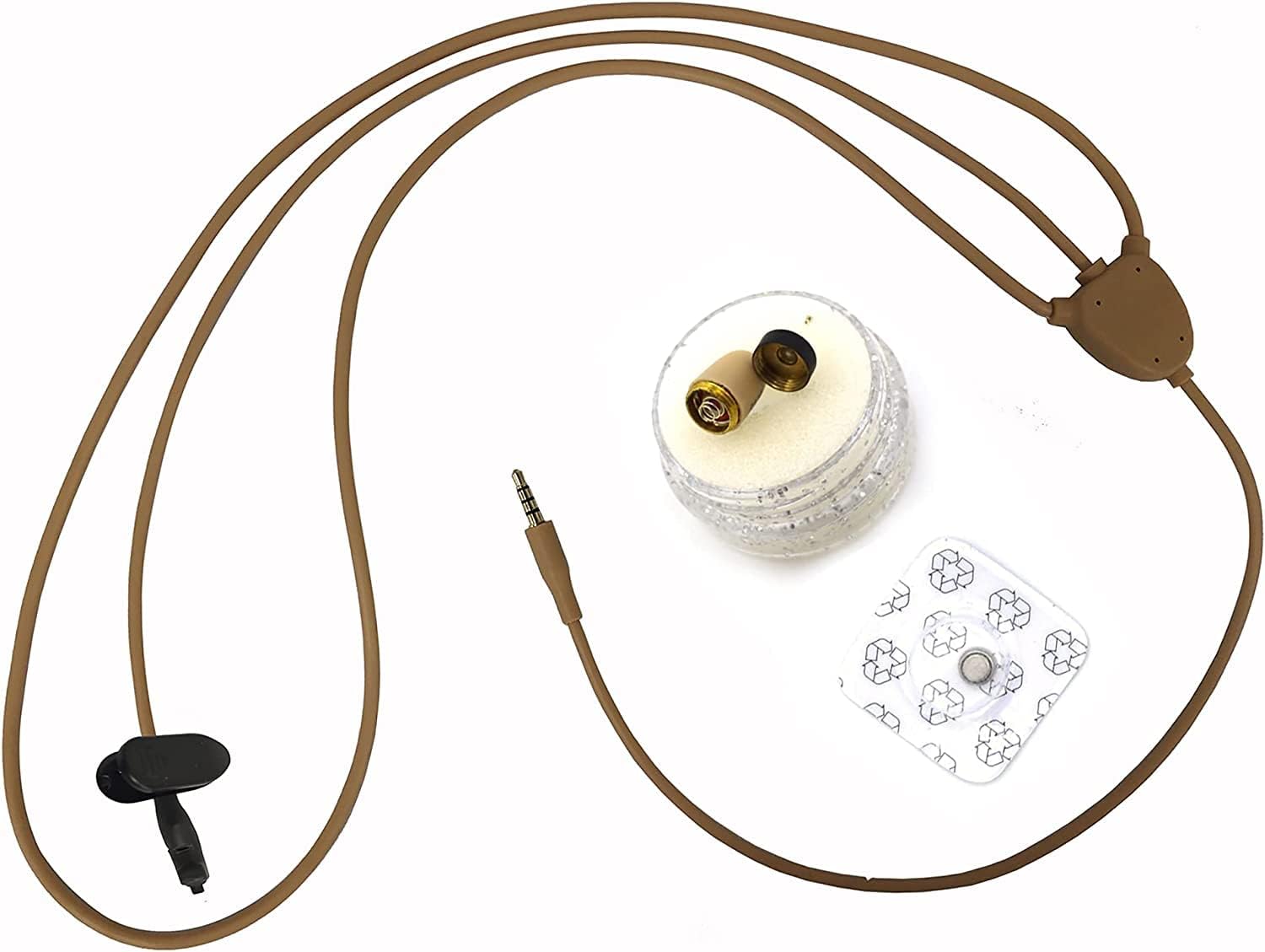 Micro Spy Earpieces with Microphone Invisible Earpiece and Inductive Loop kit for Cell Phone Transfer Audio Sound to Mini Headset for Covert Voice Conversation & Music