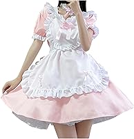 Vista 5 de Delantal de sirvienta francesa de anime para mujer, disfraz de sirvienta de cosplay, disfraz de Halloween para niña, dulce vestido de disfraz Kawaii