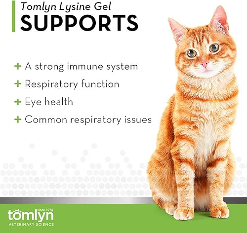 Miniatura 2 de tomlyn 450522L-Lisina apoyo inmunológico Gel para gatos 5oz