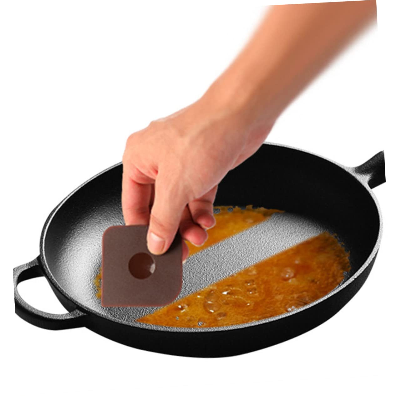 NAMOARLY Kitchen Accessories 3-piece Grill Pan Scrapers Stovetop Pot and Pastry Scrapers Non-slip Design