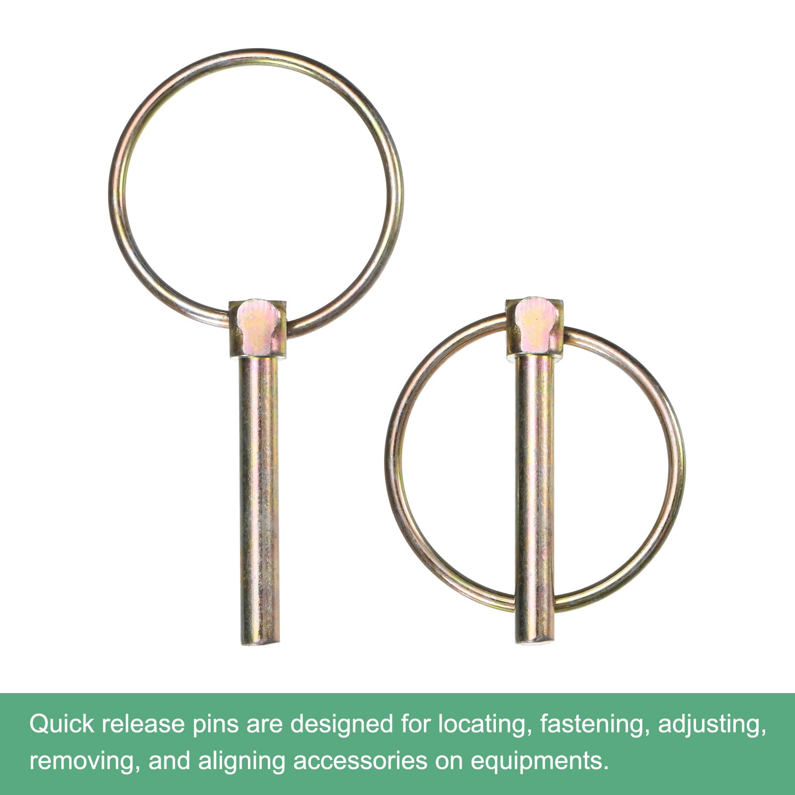 M METERXITY 10-Pack 1/4" Linch Pin with Ring - Image 4