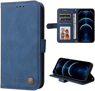 SEAHAI Cuir Coque pour Xiaomi Poco M5 / Xiaomi Poco M4 5G, Très Mince Étui Portefeuille [Blocage RFID] [Fentes pour Cartes] Antichoc PU/TPU Housse Protection Flip Case - Bleu