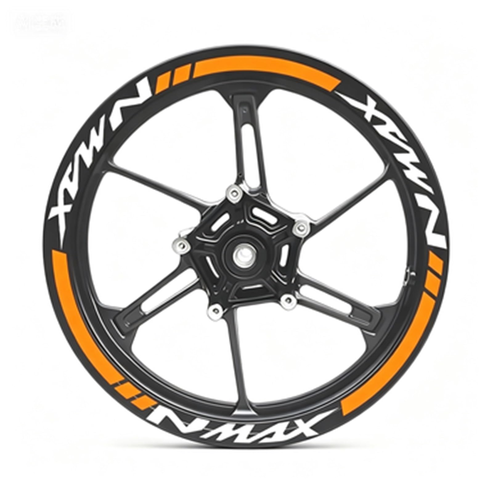 Motorcycle Wheel Sticker Racing Rim Stripe Decal Decoration for Yamaha NMAX N Max N-max 155 125 Motorbike(Color7)
