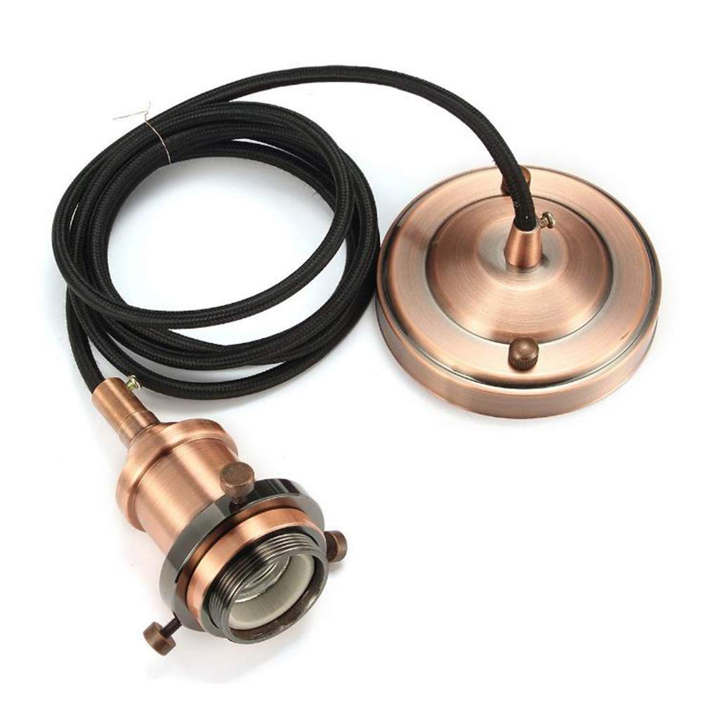 Buy Copper Ceiling Rose Pendant Light Fitting Modern Retro Industrial