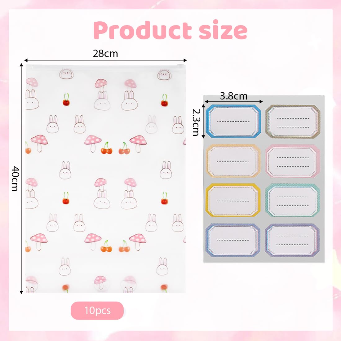 Sachets de rangement pour bébé hôpital réutilisables 10 pièces pour voyages piscine sport maternelle