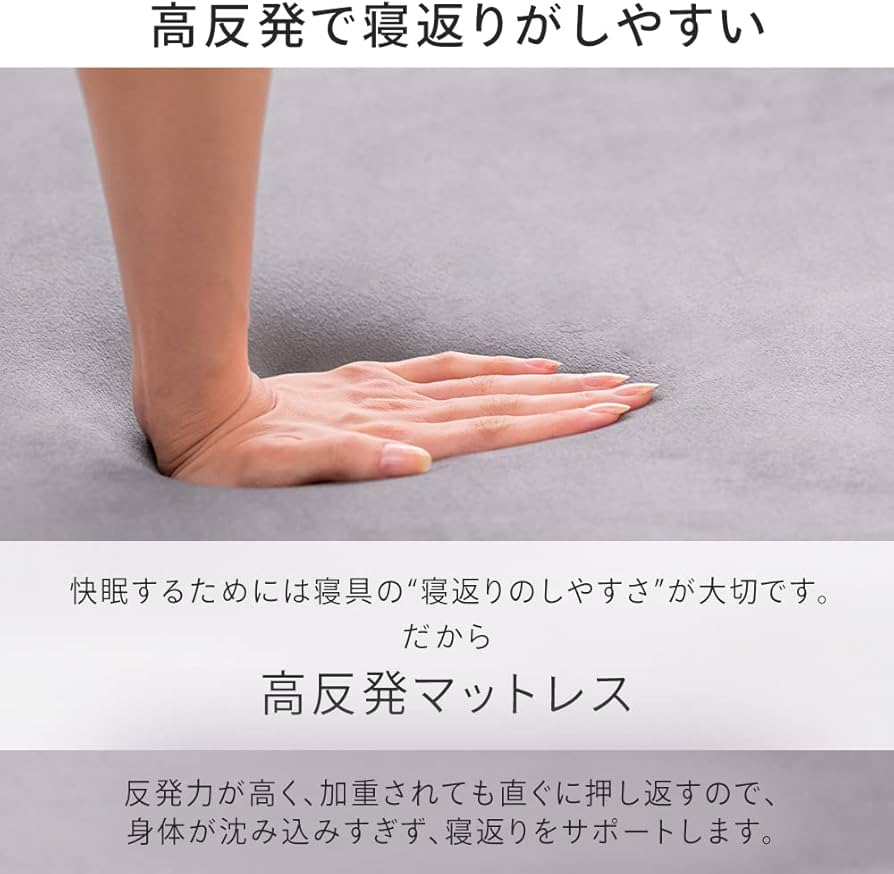 Amazon.co.jp: アイリスプラザ 抗菌防臭 高反発ウレタンマットレス 厚